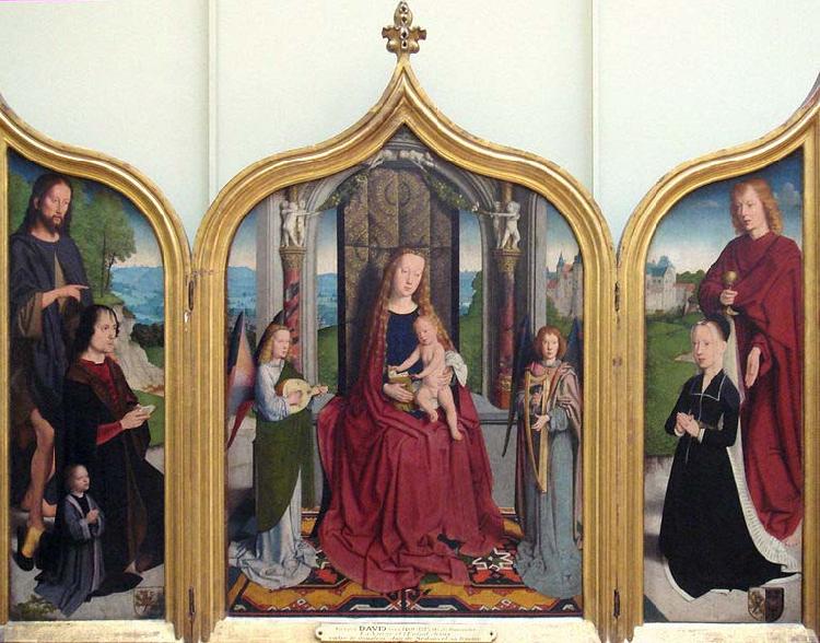 Gerard David Triptych of the Sedano Family